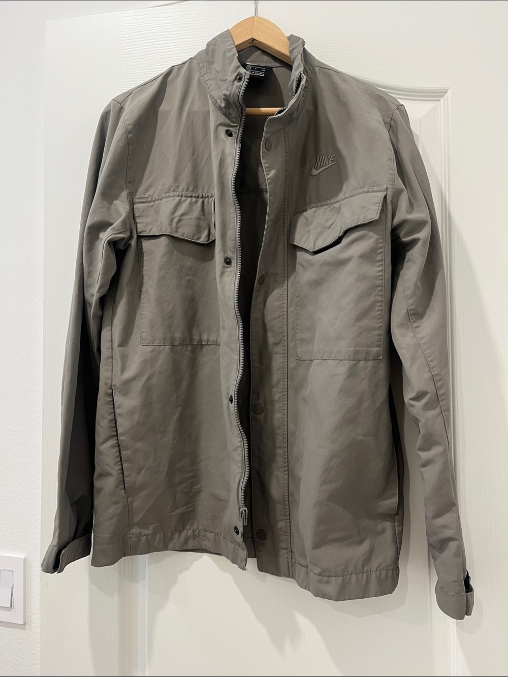 Nike Men’s Olive Gray Military Field Jacket